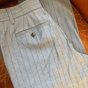 Madewell Grey Pinstripe Pant